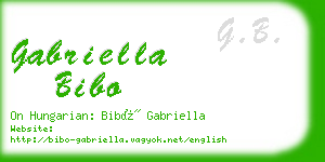 gabriella bibo business card